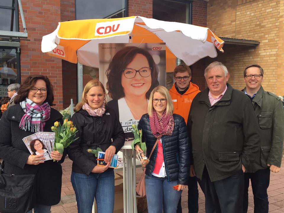Infostand zur Landtagswahl in Riesenbeck