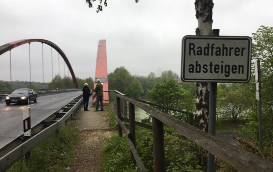 Ortstermin an der Kanalbrücke in Gravenhorst