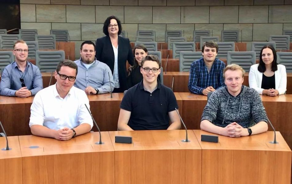 Besuch der Jungen Union Emsdetten im Düsseldorfer Landtag