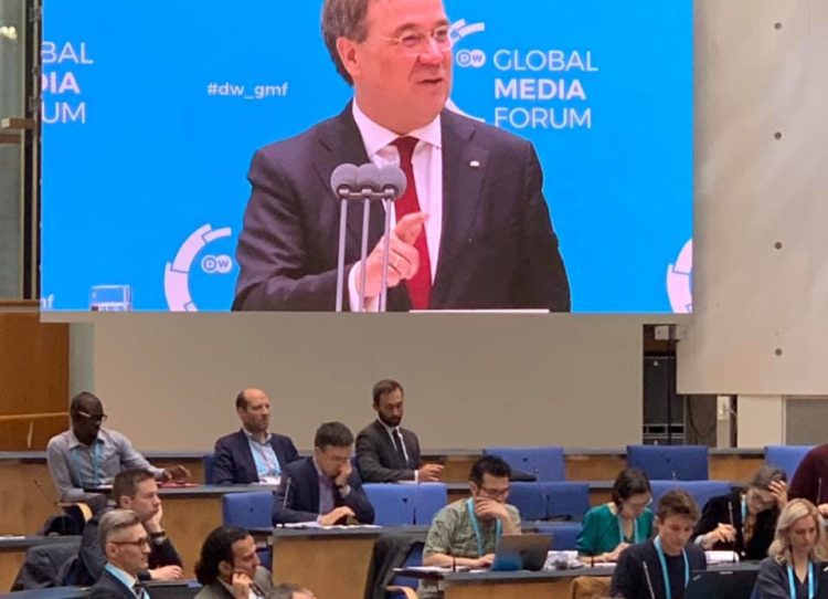 Ministerpräsident Armin Laschet beim GlobalMediaForum in Bonn