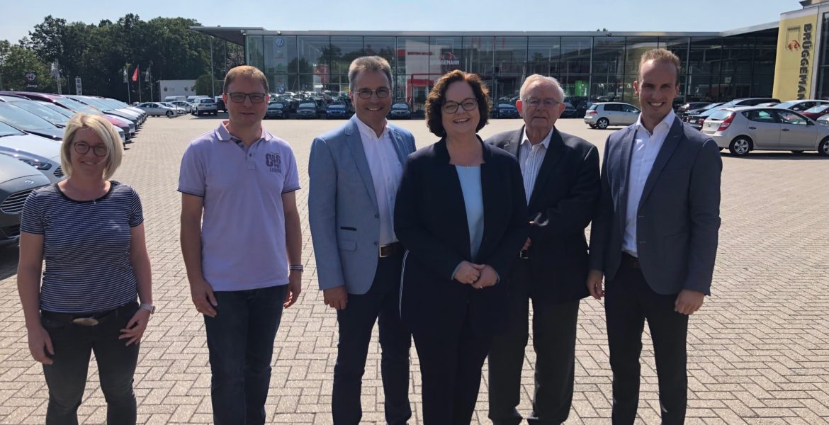 ﻿„Ein Standortfaktor für Mesum“  – Andrea Stullich MdL besucht das Autohaus Brüggemann