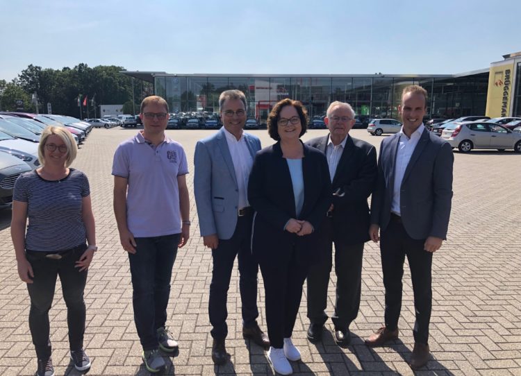 ﻿„Ein Standortfaktor für Mesum“  – Andrea Stullich MdL besucht das Autohaus Brüggemann