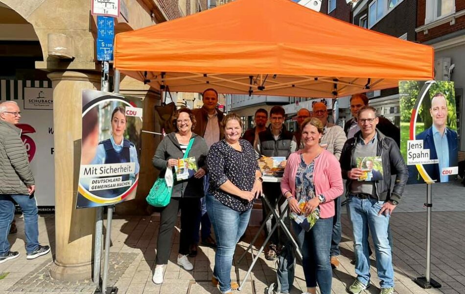Infostände zur Bundestagwahl in Riesenbeck und Rheine