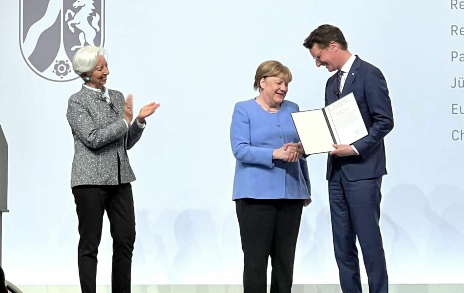 Staatspreis des Landes NRW für Angela Merkel